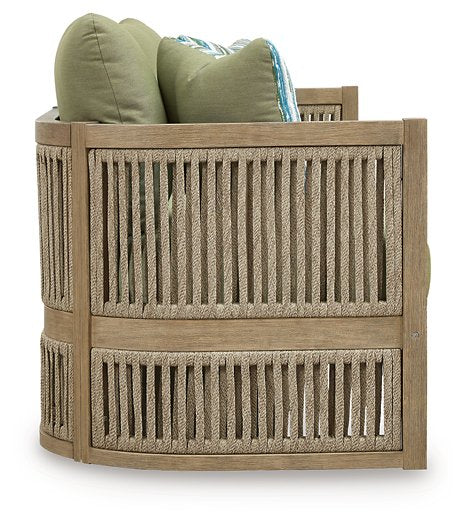 Serena Shores Outdoor Sofa with Cushion - All Brands Furniture (NJ)