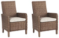 Beachcroft Outdoor Arm Chair with Cushion (Set of 2) - All Brands Furniture (NJ)