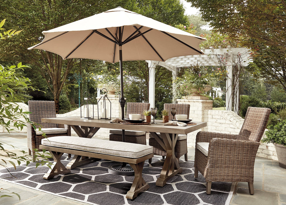 Beachcroft Outdoor Dining Set - All Brands Furniture (NJ)