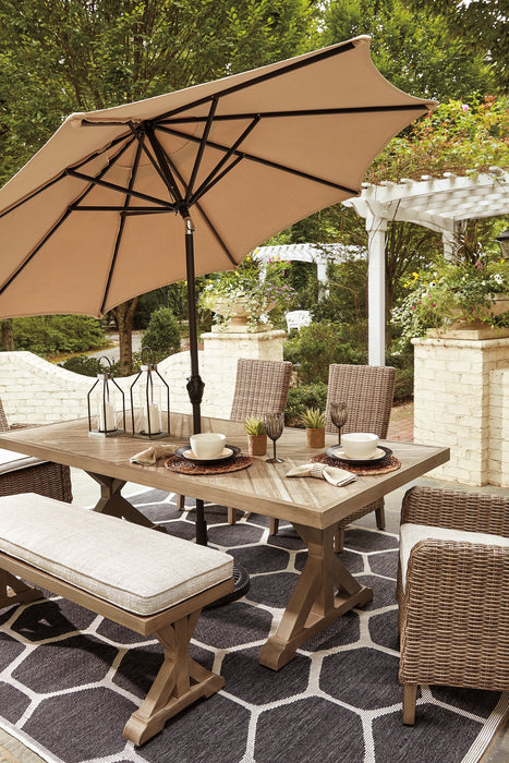 Beachcroft Outdoor Dining Set - All Brands Furniture (NJ)