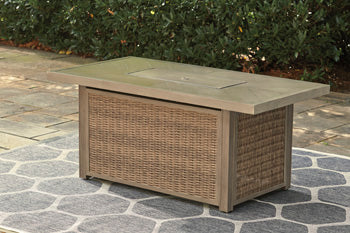 Beachcroft Outdoor Fire Pit Table - All Brands Furniture (NJ)