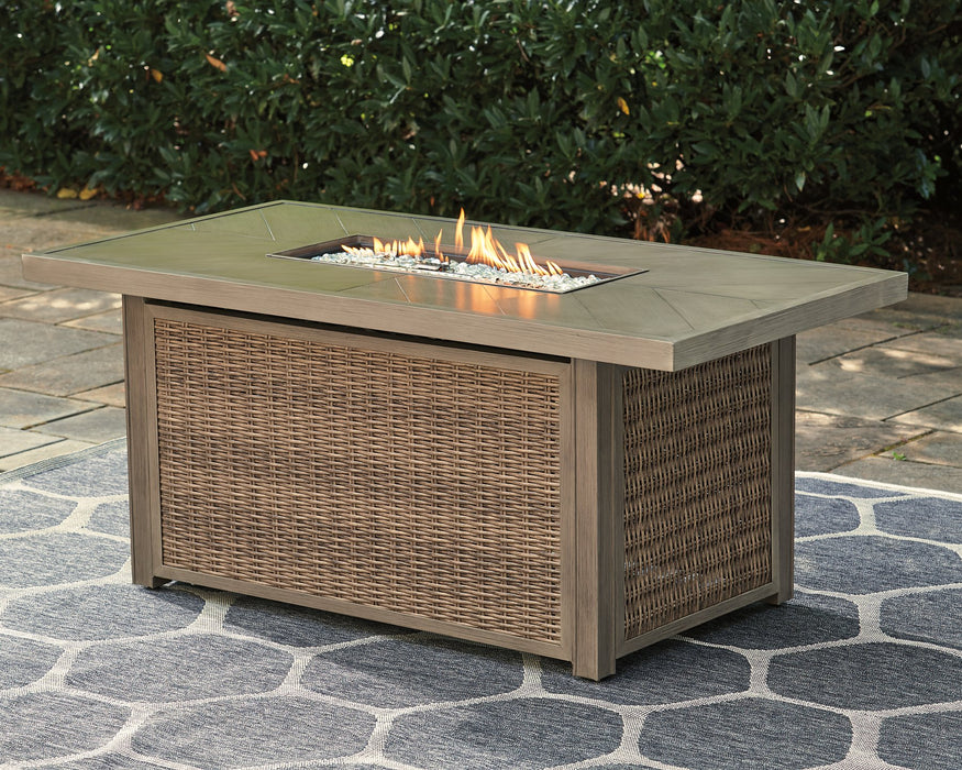 Beachcroft Outdoor Fire Pit Table - All Brands Furniture (NJ)