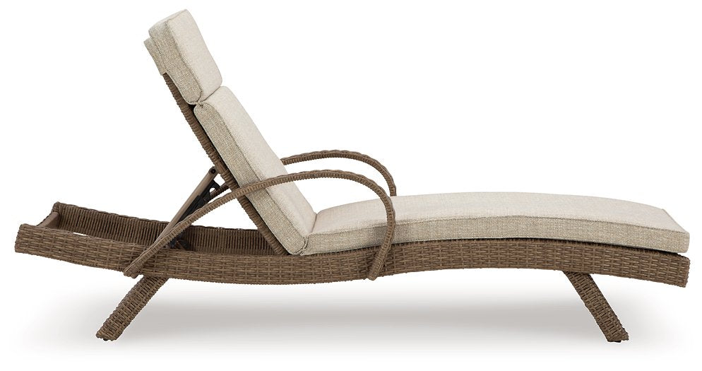 Beachcroft Outdoor Chaise Lounge with Cushion - All Brands Furniture (NJ)