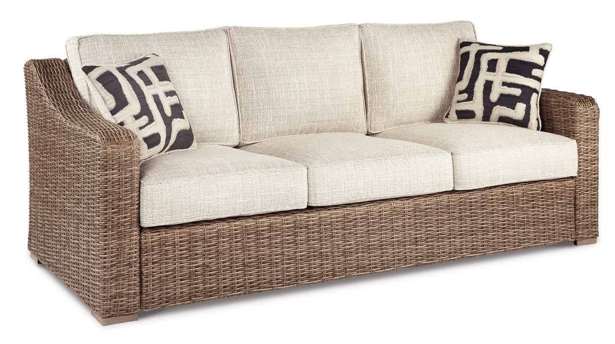 Beachcroft Outdoor Sofa, Lounge Chairs and Fire Pit - All Brands Furniture (NJ)