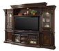 Parker House Bella 4pc Entertainment Estate Wall in Dark Almond