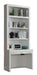 Parker House Catalina 40" Library Desk & Hutch in Cottage White