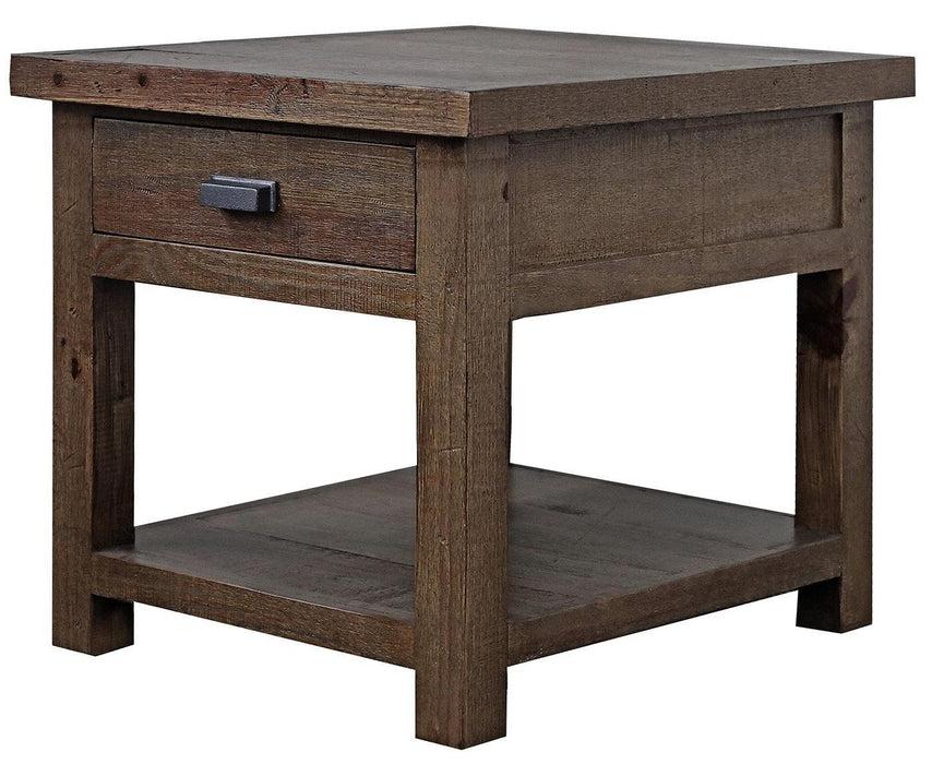 Parker House Lapaz End Table in Rustic Worn Pine