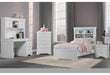 Pompei Metallic White Bookcase Twin Bed-Dresser-Mirror And Nightstand - All Brands Furniture (NJ)