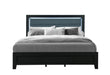 Reid Black Bed With Led - All Brands Furniture (NJ)