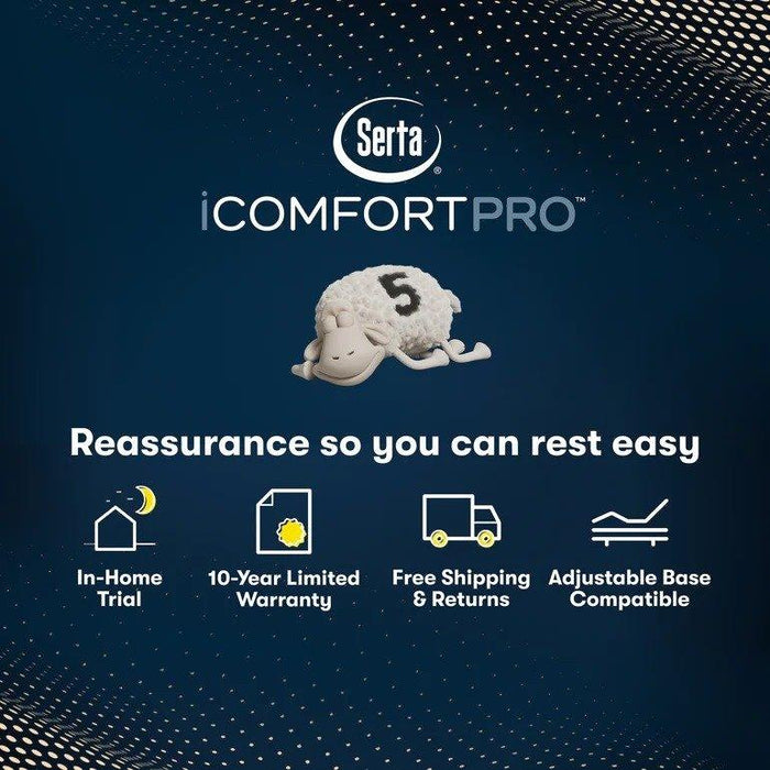Serta iComfortPro Mattress Dartmouth Plush Pillow Top Mattress
