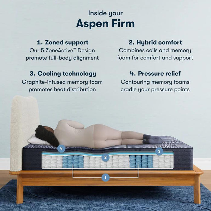 Serta Perfect Sleeper X Hybrid Mattress Aspen Firm - All Brands Furniture (NJ)