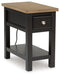 Drazmine Chairside End Table - All Brands Furniture (NJ)