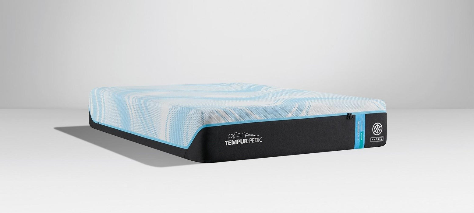 Tempur-Pedic LuxeBreeze Medium Hybrid Mattress - All Brands Furniture (NJ)