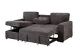 U0203 Dark Grey Reversible Pull Out Sofa Bed - All Brands Furniture (NJ)