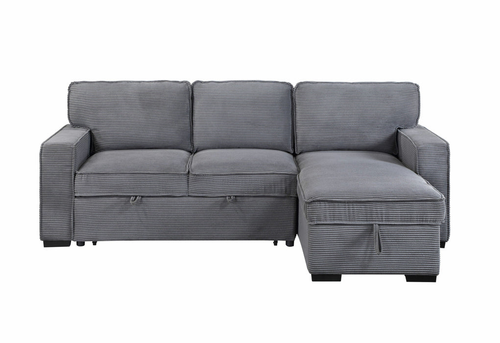 U0203 Light Grey Reversible Sofa Bed - All Brands Furniture (NJ)