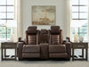 High Impact Power Reclining Loveseat with Console - All Brands Furniture (NJ)