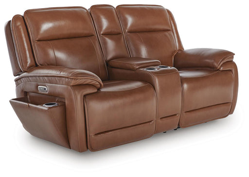 Healy Pier Power Reclining Loveseat with Console - All Brands Furniture (NJ)