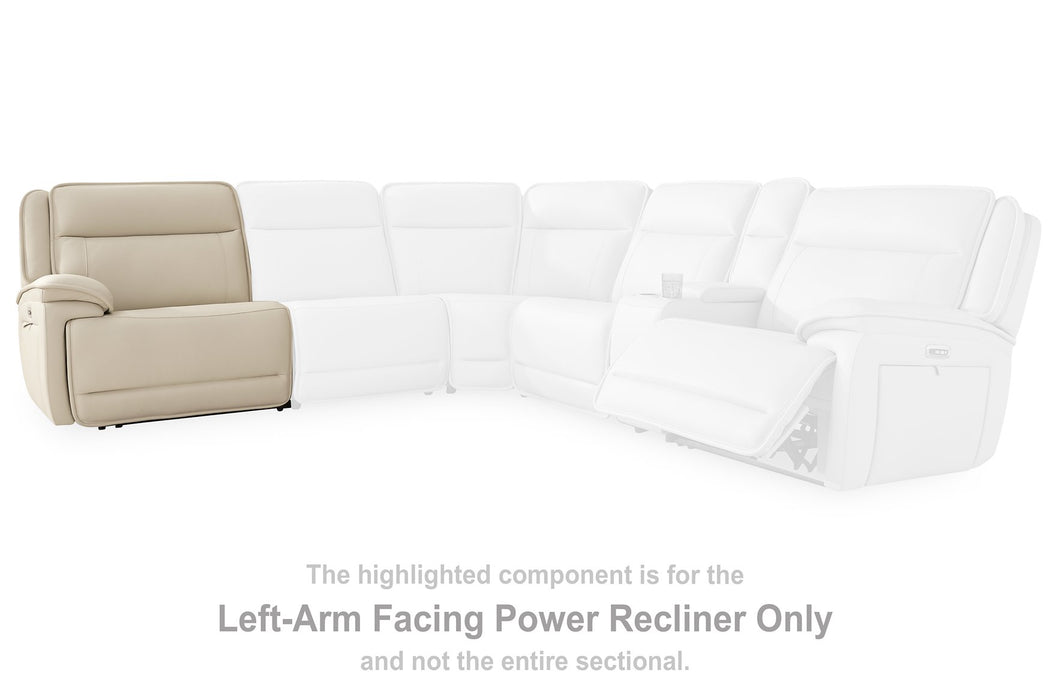 Double Deal Power Reclining Loveseat Sectional with Console - All Brands Furniture (NJ)