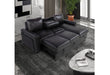 U1830 Blanche Charcoal-Black Sofa Bed With Usb And Ddt - All Brands Furniture (NJ)