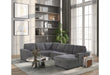U2660 Grey Sectional With Pull Out - All Brands Furniture (NJ)