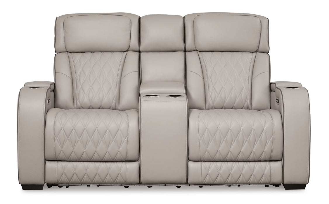 Boyington Power Reclining Loveseat with Console - All Brands Furniture (NJ)
