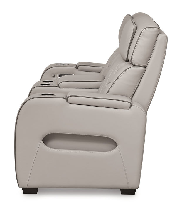 Boyington Power Reclining Loveseat with Console - All Brands Furniture (NJ)