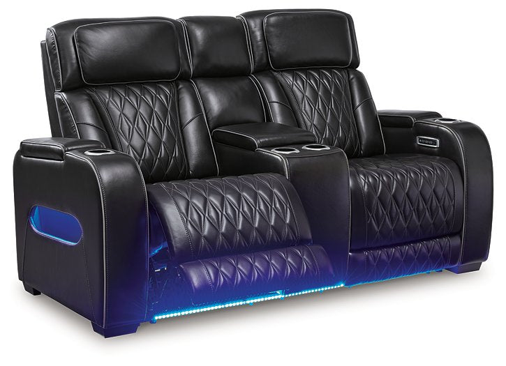 Boyington Power Reclining Loveseat with Console - All Brands Furniture (NJ)