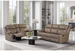 U6026 Brown Reclining Sofa-Reclining Console Loveseat - All Brands Furniture (NJ)