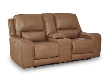 DeepWakes Power Reclining Loveseat with Console - All Brands Furniture (NJ)