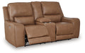 DeepWakes Power Reclining Loveseat with Console - All Brands Furniture (NJ)