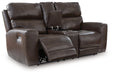 Crossplex Power Reclining Loveseat with Console - All Brands Furniture (NJ)
