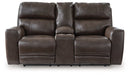 Crossplex Power Reclining Loveseat with Console - All Brands Furniture (NJ)