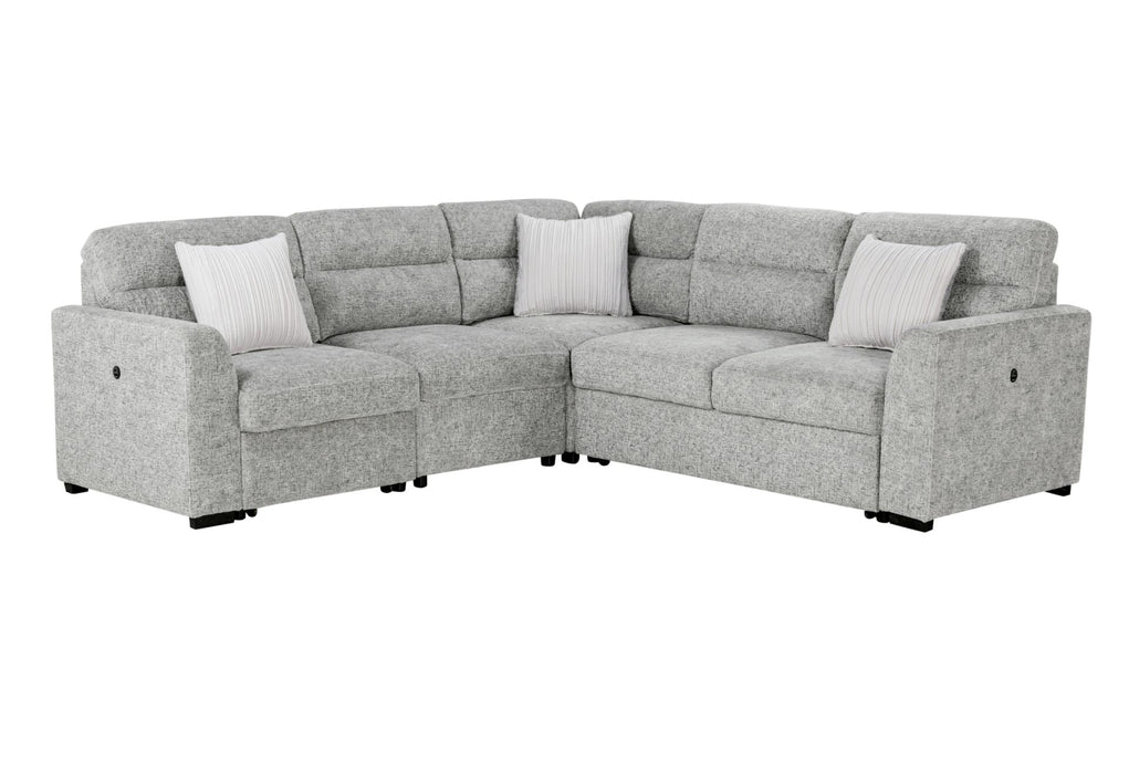 U9401 Nickel Sectional With 3 Pillows - All Brands Furniture (NJ)
