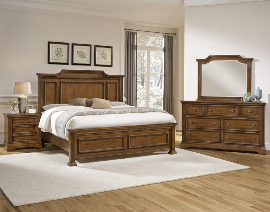 All-American Affinity Queen Mansion Bed in Antique Cherry