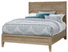 Vaughan-Bassett Passageways Deep Sand California King Louvered Bed with Low Profile Footboard in Medium Brown image