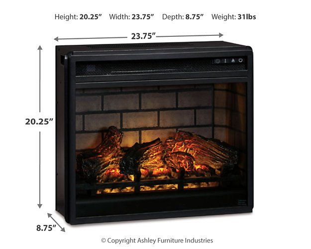 Entertainment Accessories Electric Infrared Fireplace Insert - All Brands Furniture (NJ)