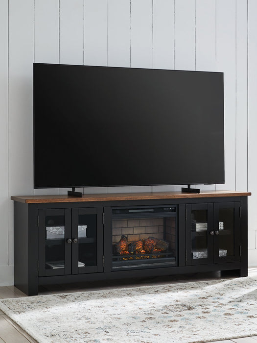 Wildenauer 76" TV Stand with Electric Fireplace - All Brands Furniture (NJ)