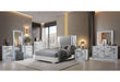 Ylime White Marble Queen Bed Group Fully Slatted With Vanity Set - All Brands Furniture (NJ)
