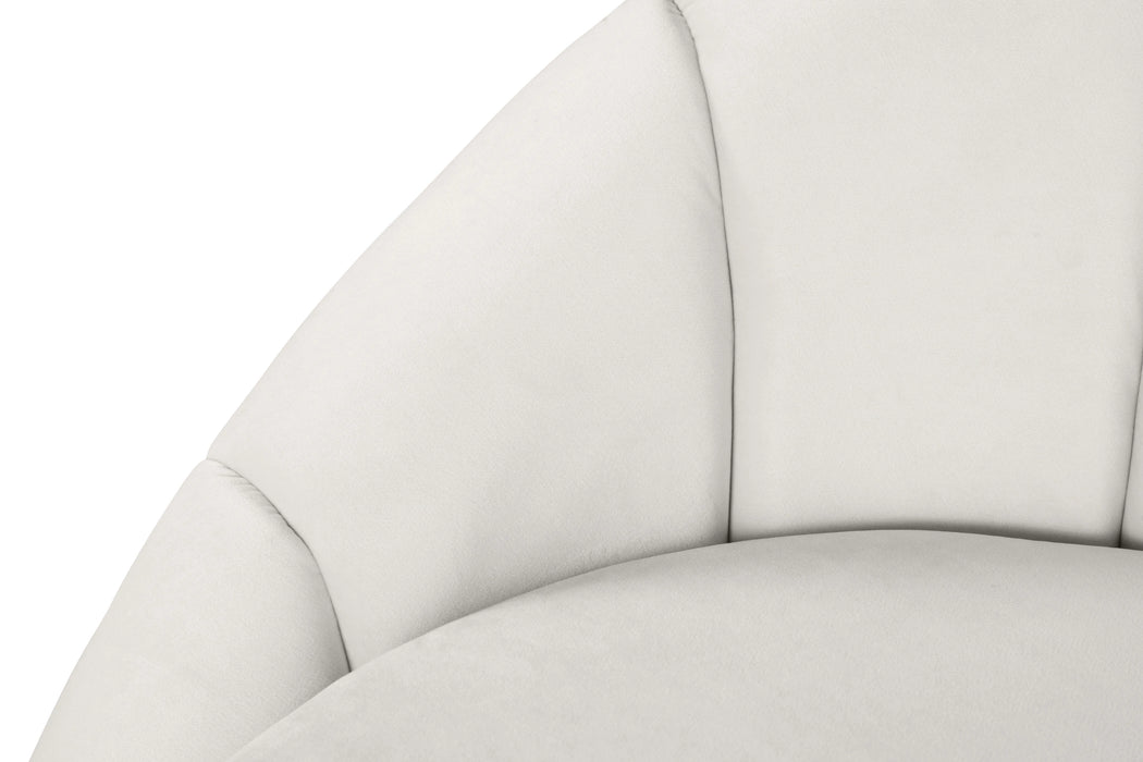 Shelly Cream Velvet Chaise