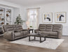 Parker Living Lawson - Sydney Brunette Zero Gravity Triple Power Reclining Sofa with Drop Down Table P2