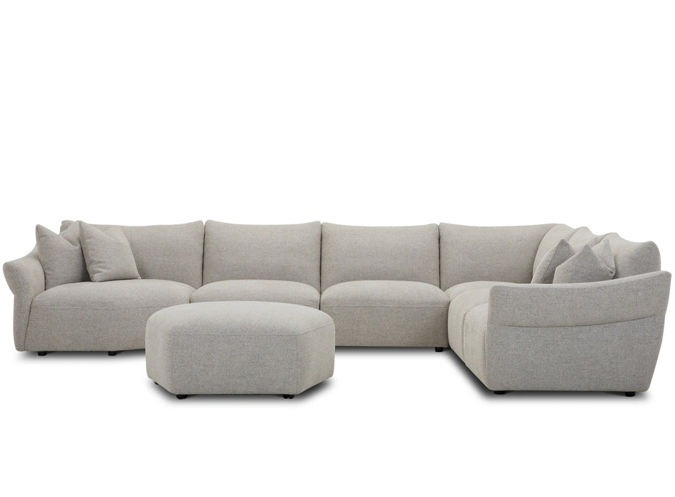 Parker Living Playful - Canes Cobblestone Ottoman with Casters