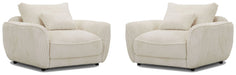 Parker Living Utopia - Mega Ivory Chair and A Half with Lumbar Pillow Two Pack