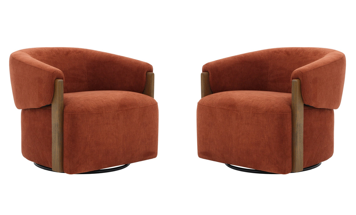 Parker Living Finley Swivel Accent Chair Two Pack