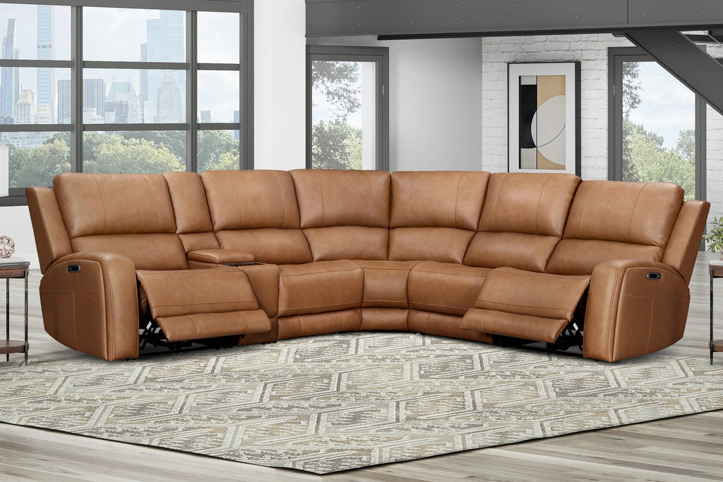 Parker Living Belmont 6 Piece Zero Gravity Power Reclining Sectional with Power Adjustable Headrests