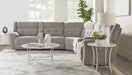 Parker Living Richland - Bristol Grey 7 Piece Modular Power Reclining Sectional with Power Adjustable Headrests