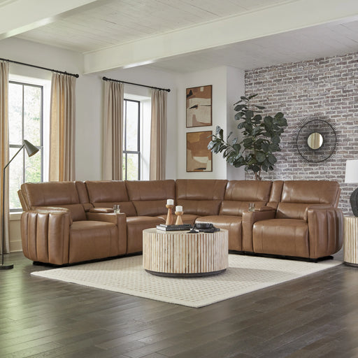 Parker Living Modesto 7 Piece Modular Power Reclining Sectional with Power Adjustable Headrests