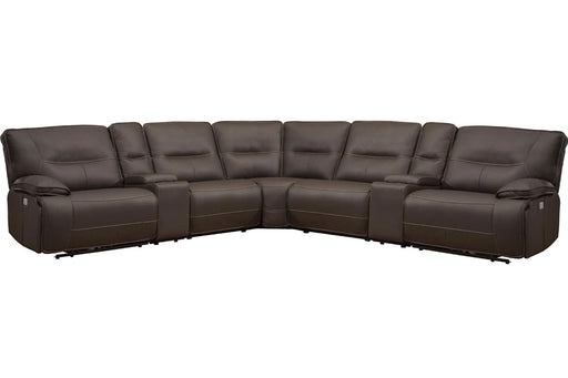 Parker Living Spartacus 7 Piece Modular Power Reclining Sectional with Power Adjustable Headrests