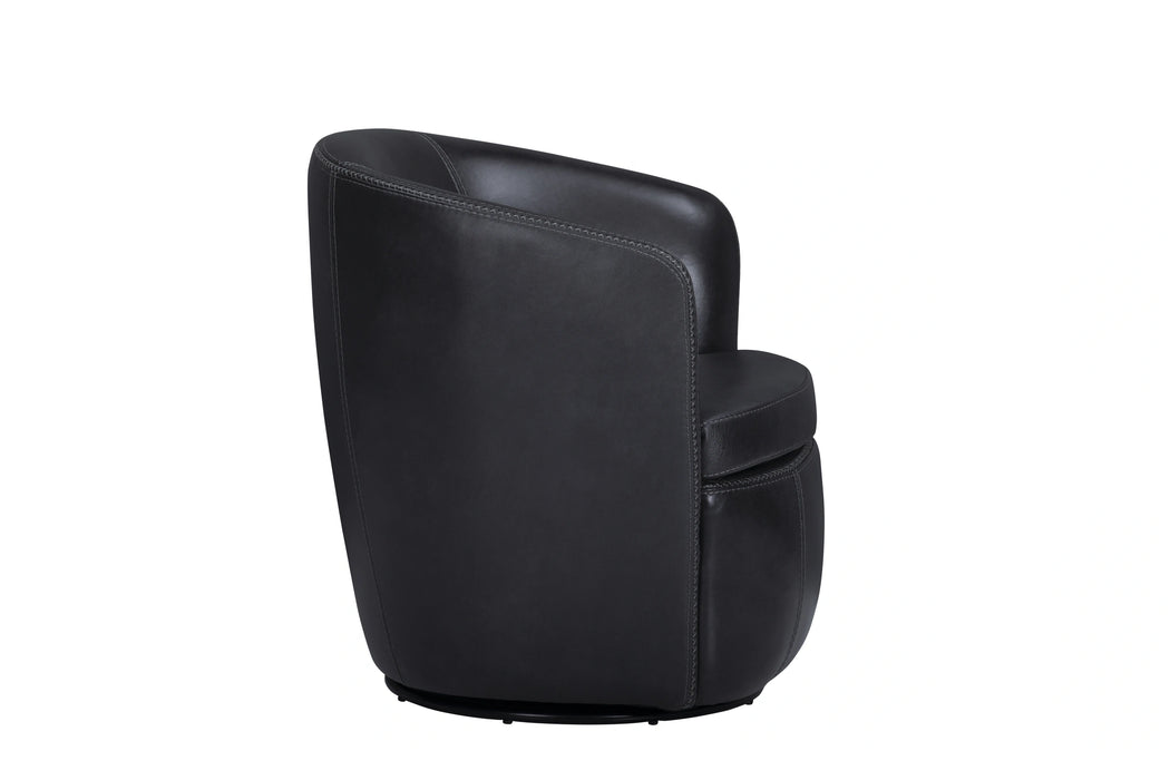 Parker Living Barolo 100% Italian Leather Swivel Club Chair