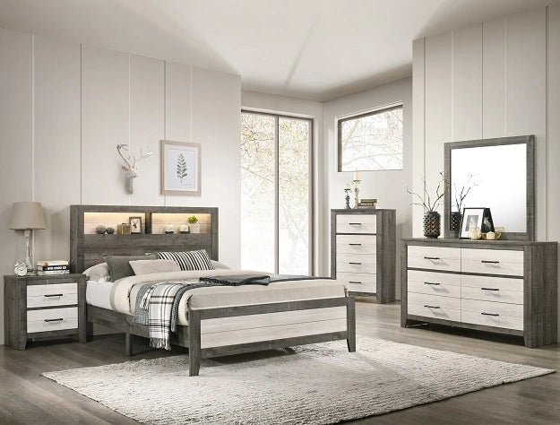 RHETT QUEEN PLATFORM BED IN 1 BOX