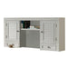 Parker House Boca L Shape Desk with File Credenza and Hutch